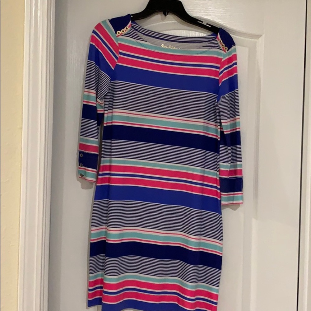 Lilly Pulitzer Boatneck Shirt Dress